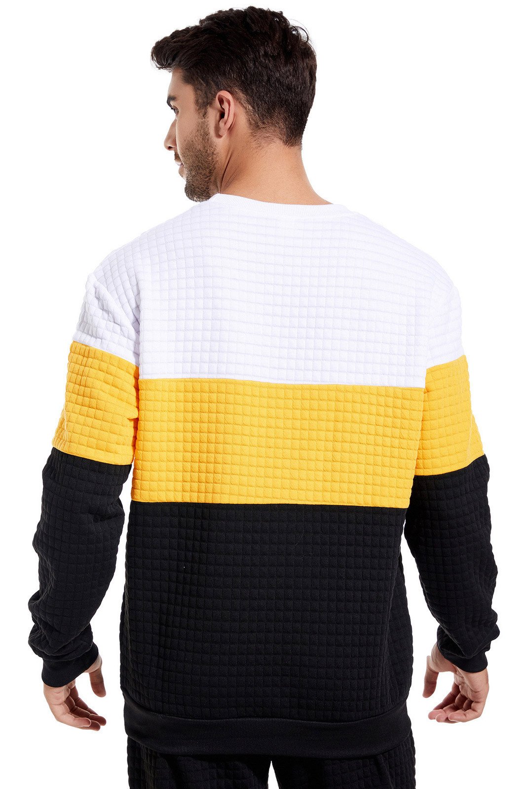 Sweatshirts  Deli.s HY-SPWY_White_&_Yellow_&_Black white yellow black