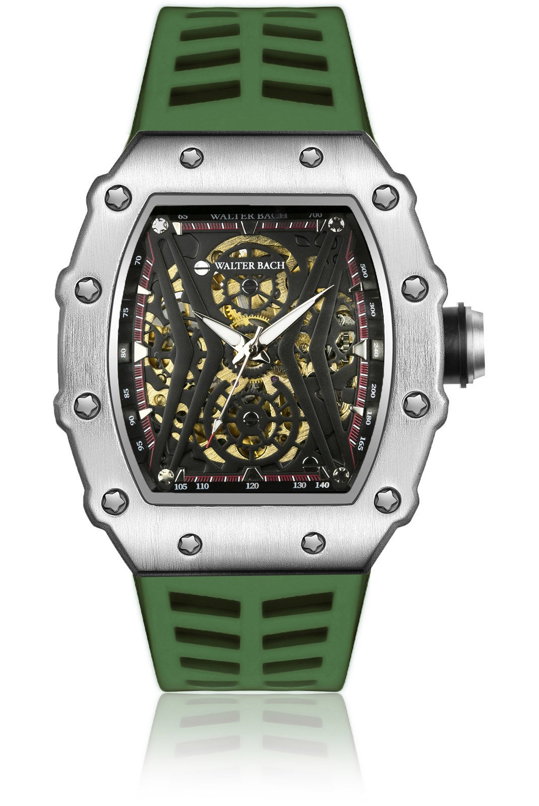 Montres  Walter bach WDL-X002 Silver/Black/Green