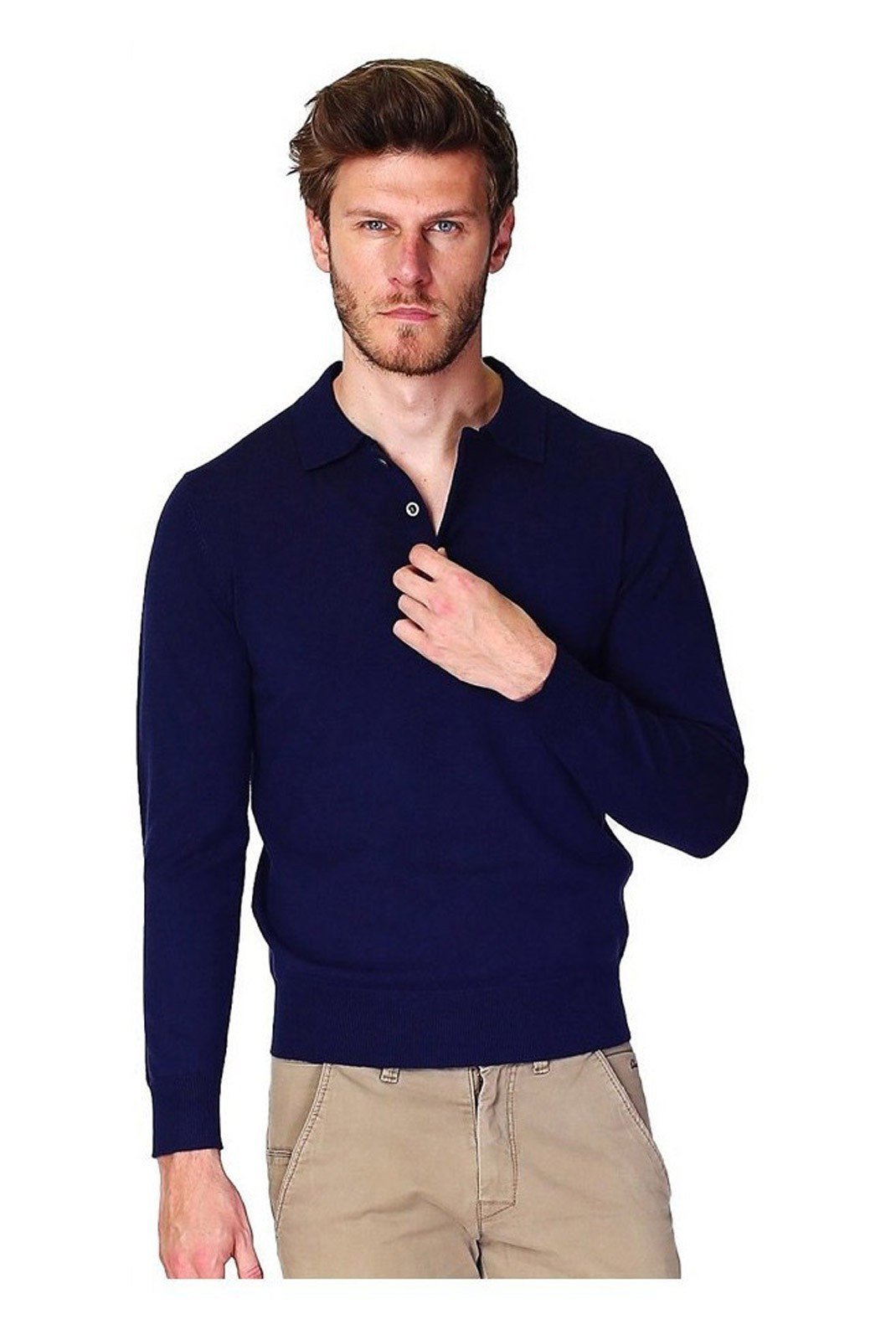 Pulls  William de faye WFM90_BLEU_NUIT Bleu Nuit
