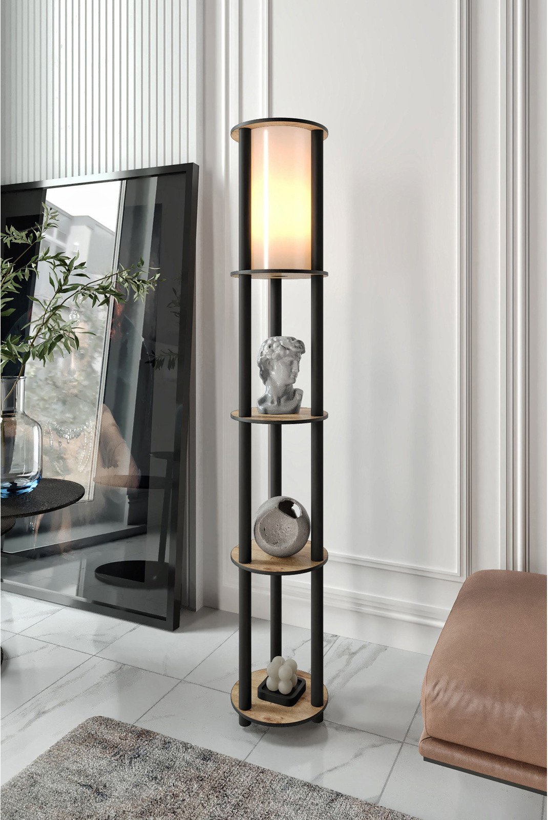 Lampadaires  Opviq 666PTR1104 Walnut
