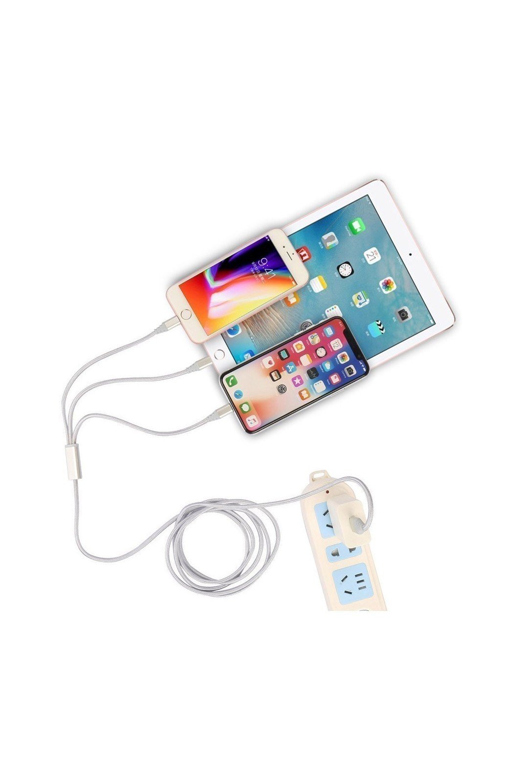 Cable et Multi-prise  Platyne DCAB_49 Argent