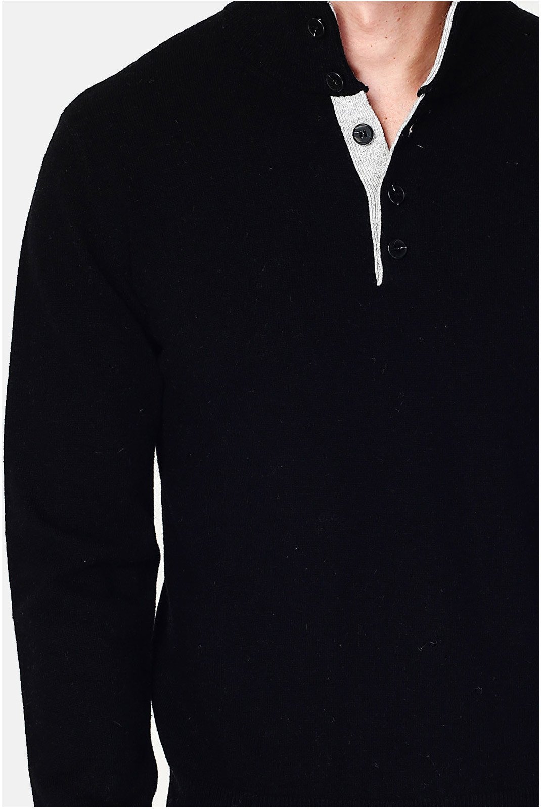 Pulls  Le Cachemire français CF-91_NOIR Noir