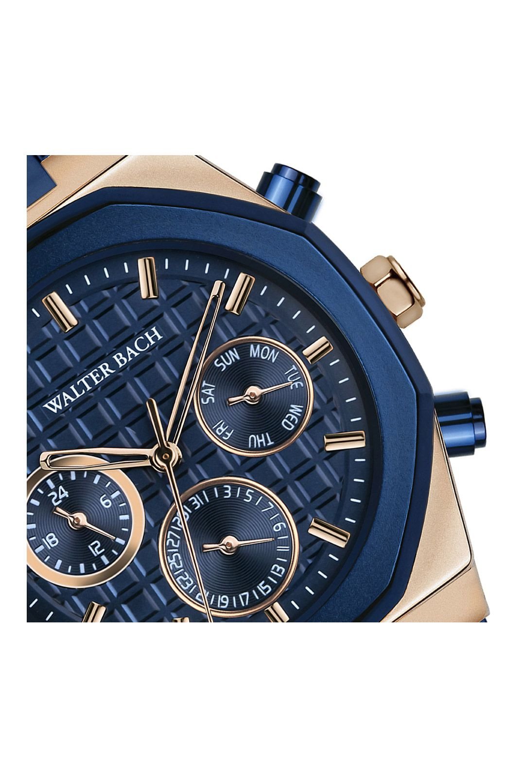 Montres  Walter bach WDR2-X00BL  Rose gold/Blue matte/Blue