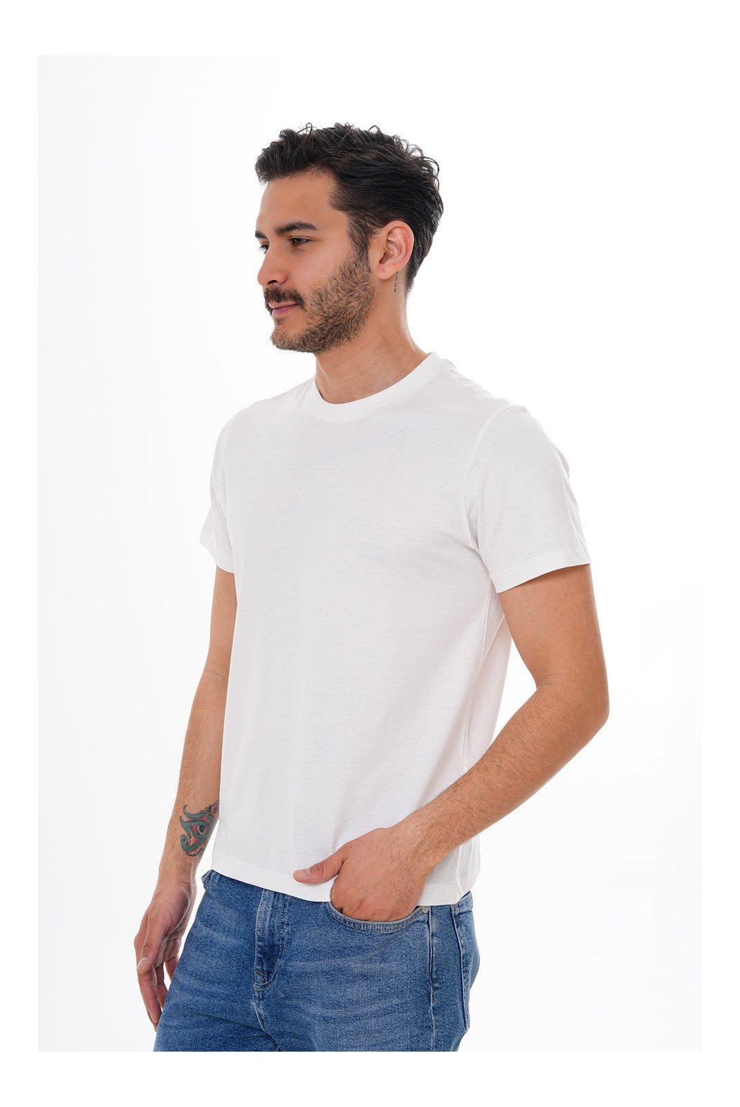 T-S manches courtes  Basics&more BA25SMTS0000001Off_White Off White