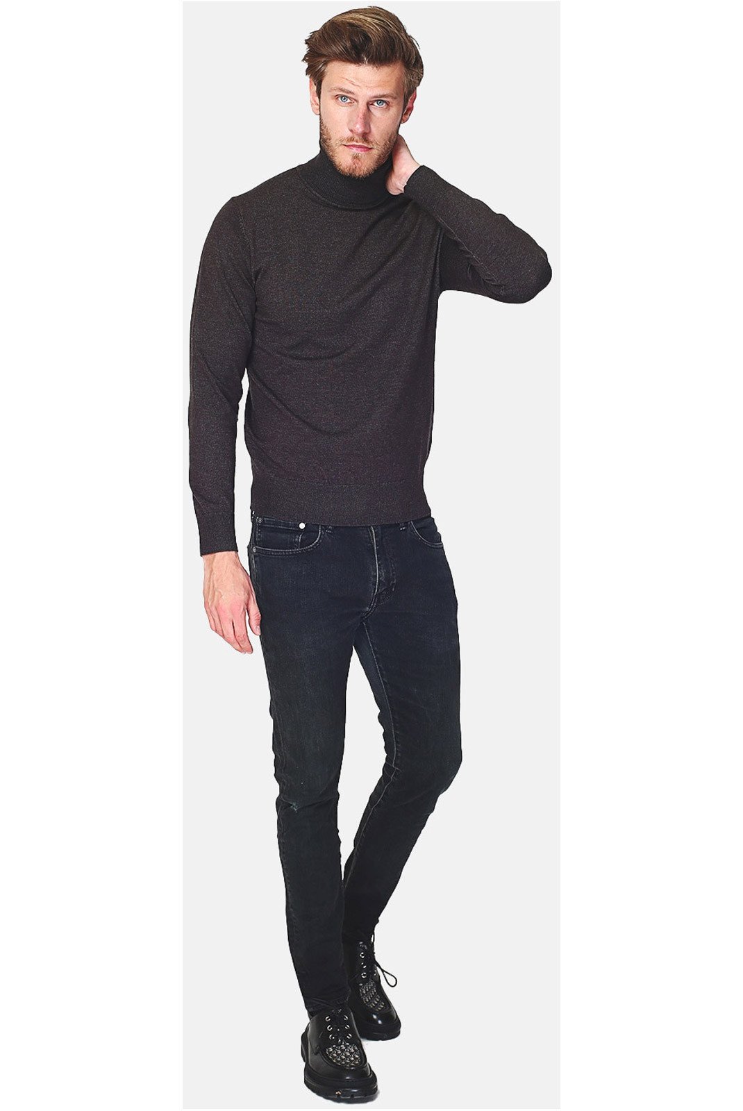 Pulls  Le Cachemire français CF-87_LOUP gris