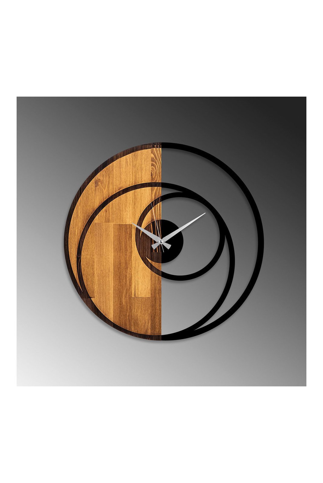 Horloges et pendules  IN TIME 539TNL1144 Walnut / Black