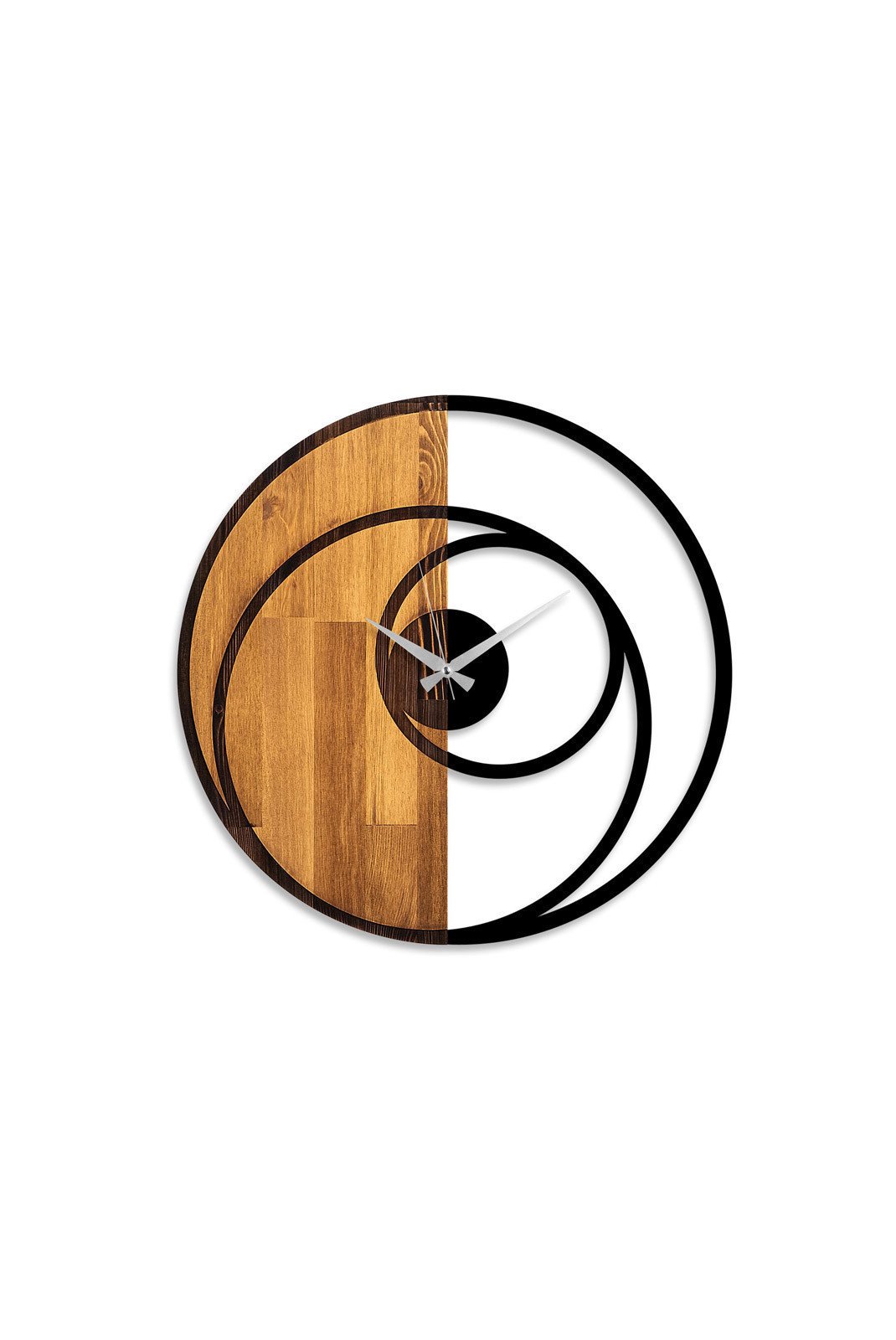 Horloges et pendules  IN TIME 539TNL1144 Walnut / Black