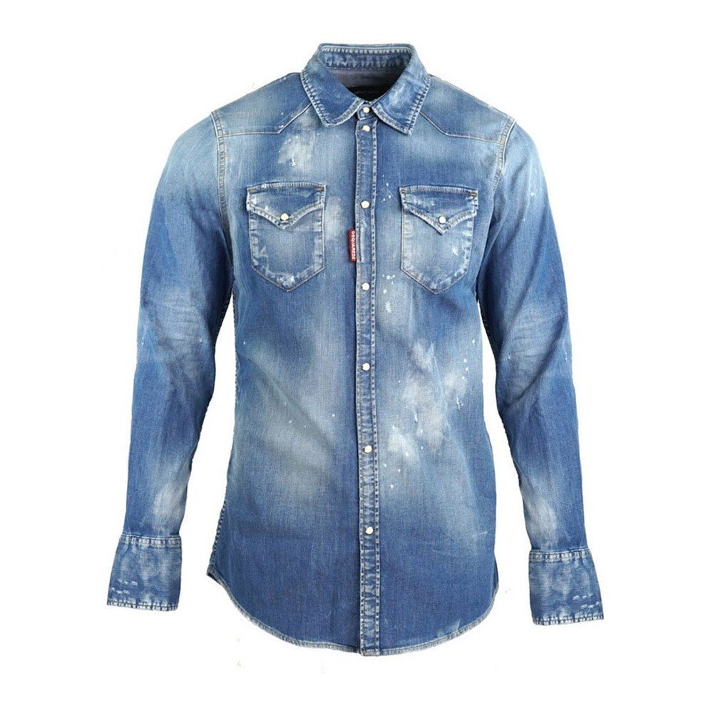 Chemises manches longues  Dsquared2 S74DM0301 Denim