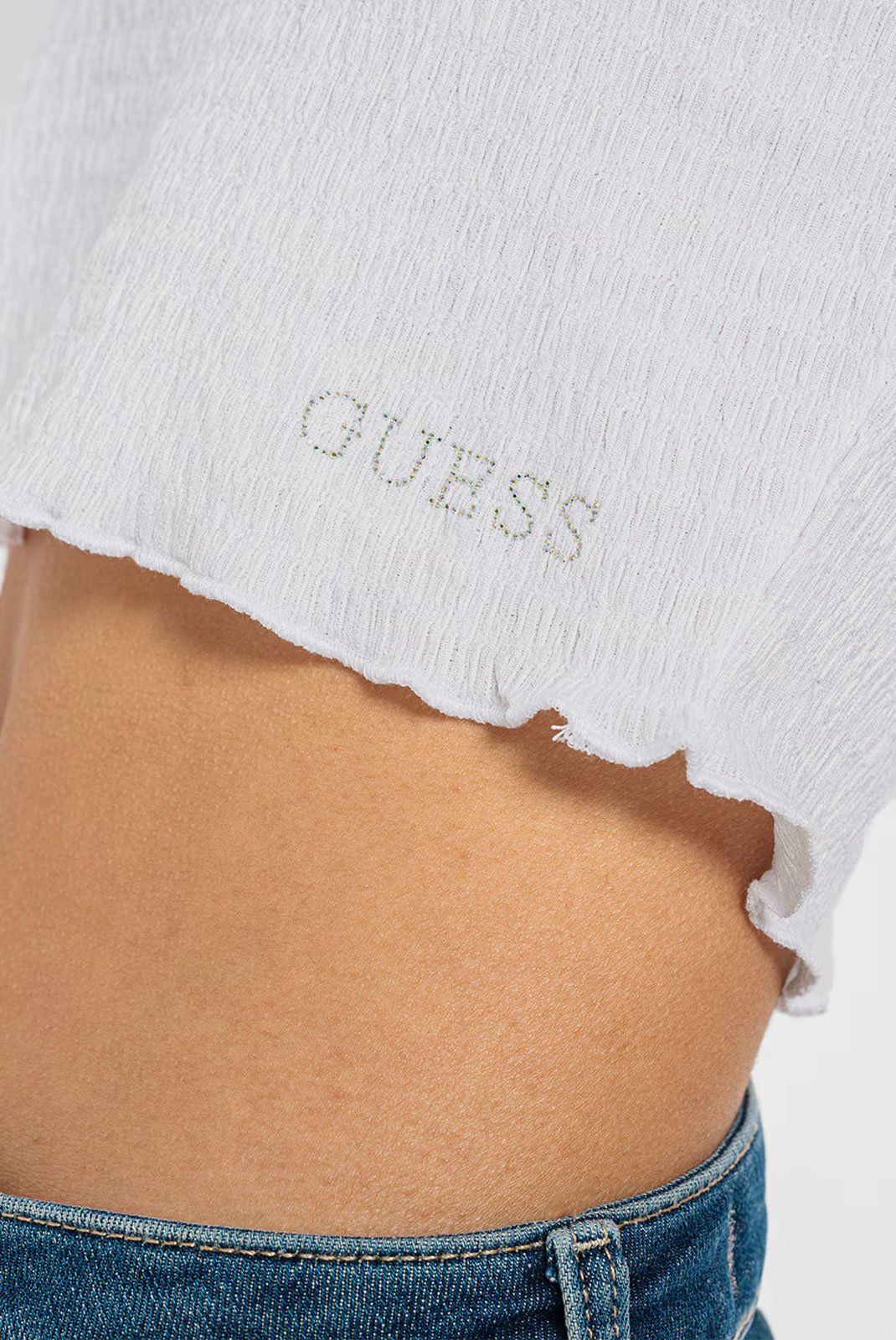 Top   Guess jeans W3GP34 KBQI0 G012 CREAM WHITE