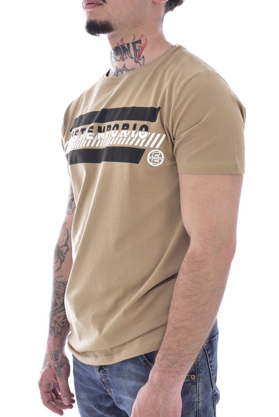 T-S manches courtes  Just Emporio JE-MELIM-01 SAFARI BEIGE