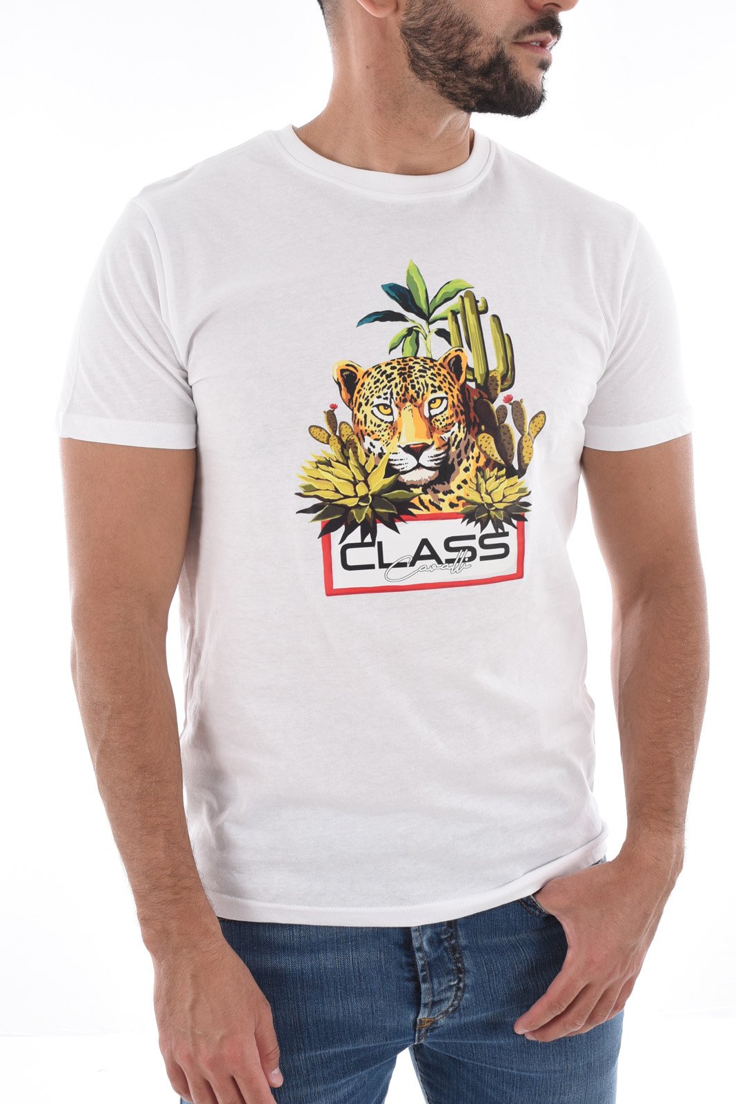 T-S manches courtes  Cavalli Class SXH01B JD060 WHITE