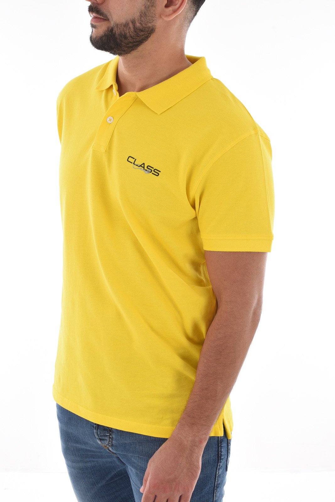 Polos manches courtes  Cavalli Class SXT64B KB002 YELLOW
