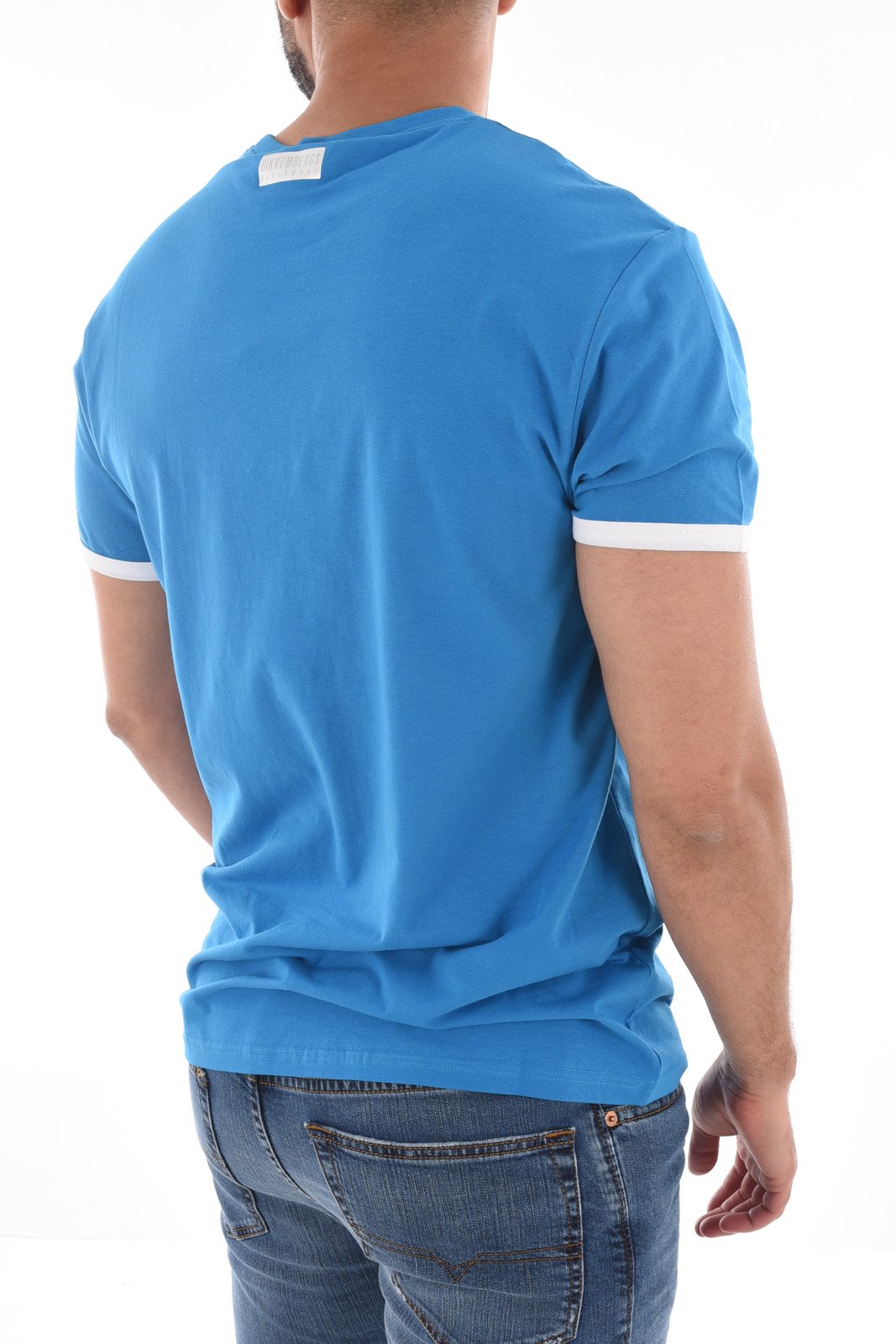 T-S manches courtes  Bikkembergs BKK3MTS01 Mediterranian Blue