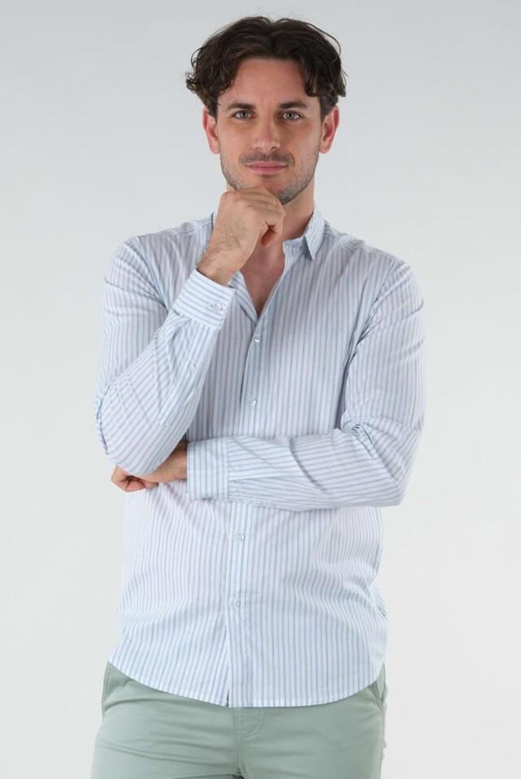 Chemises manches longues  Deeluxe LUCIO WHITE