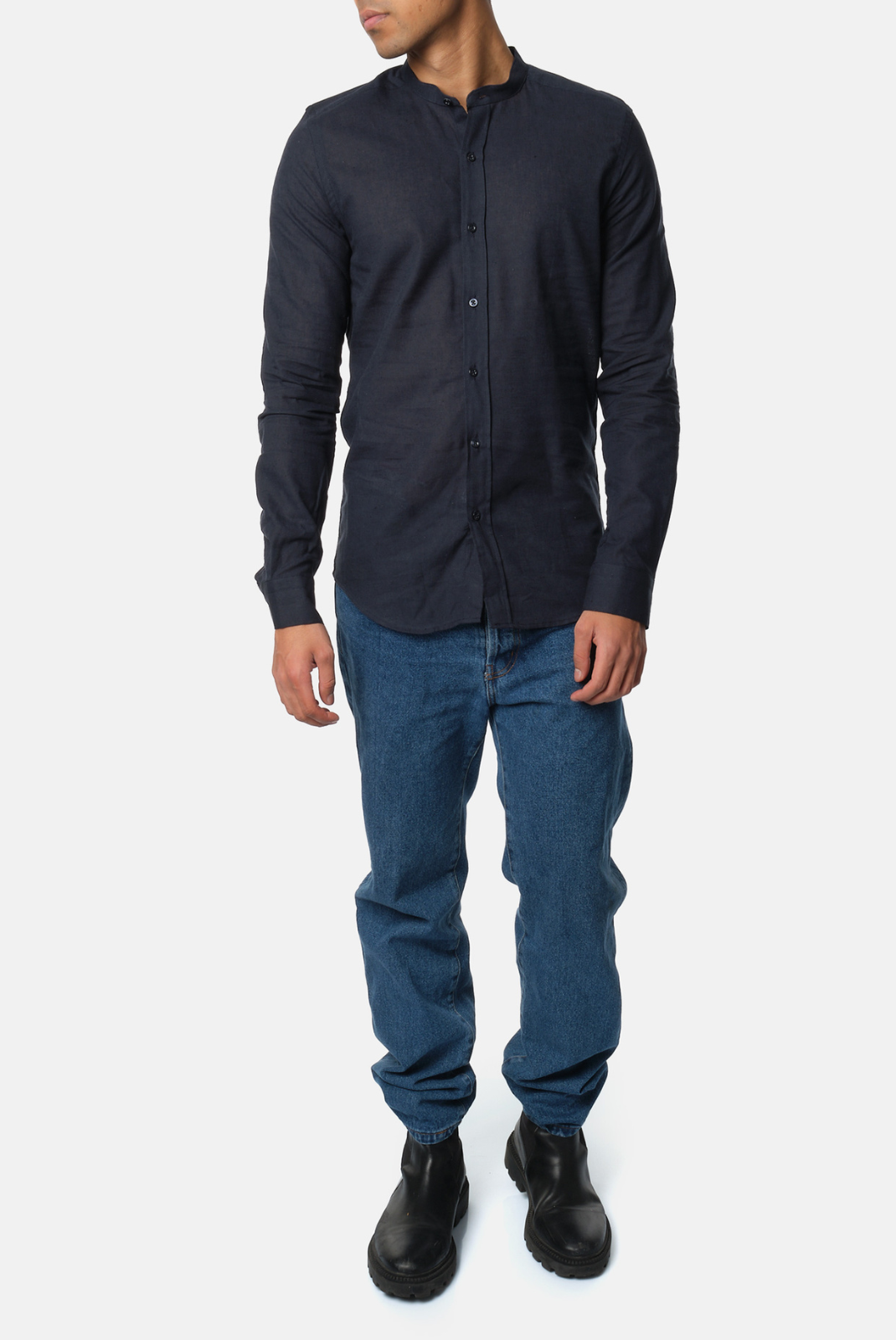 Chemises manches longues  Hopenlife ADAM NAVY FONCE