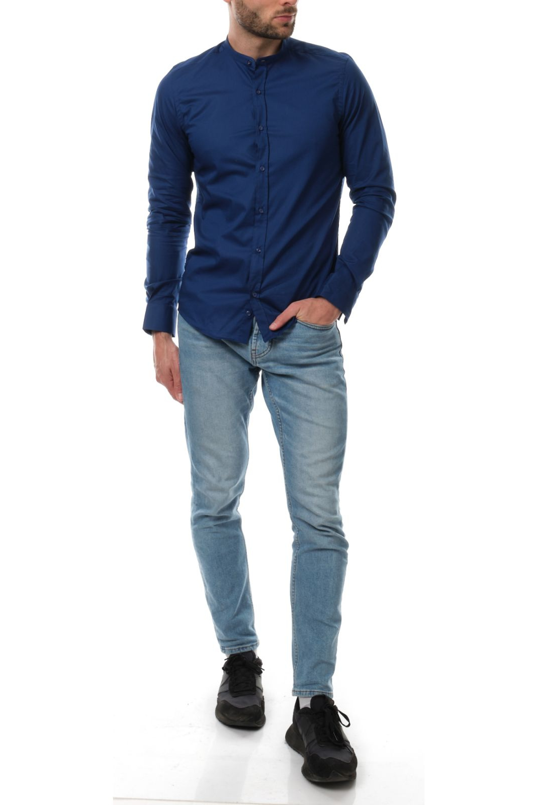 Chemises manches longues  Hopenlife BULMA NAVY
