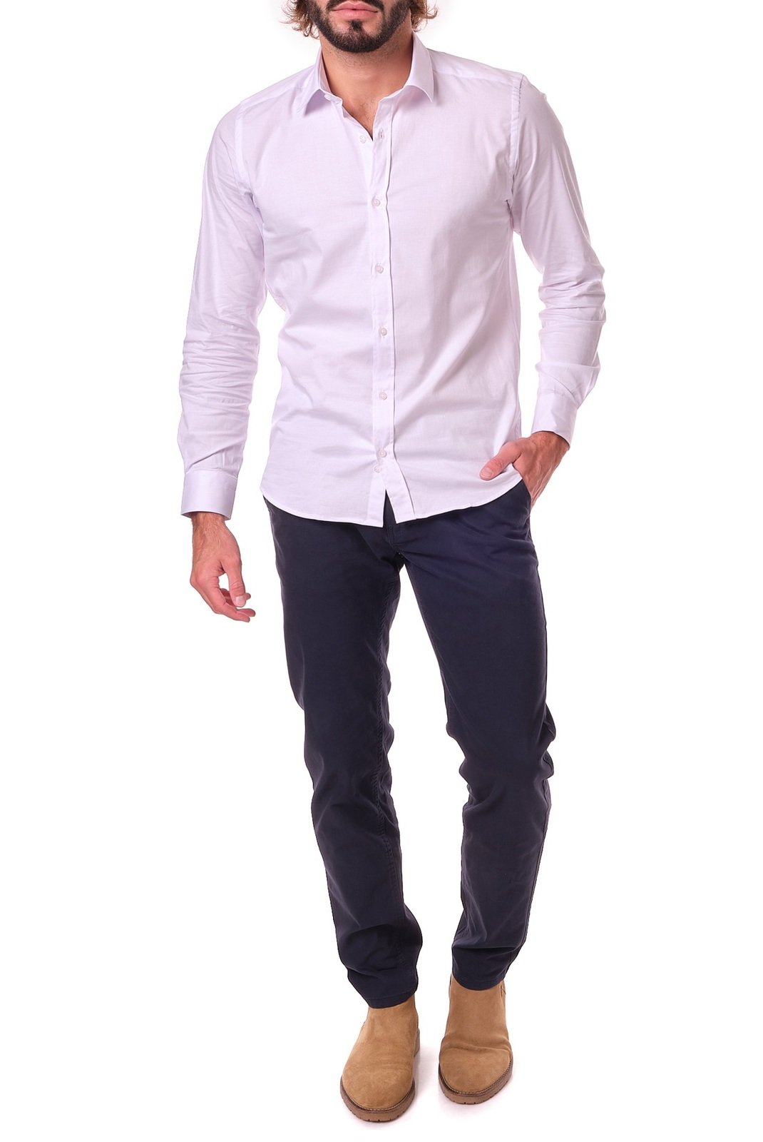 Chemises manches longues  Hopenlife LAZAR BLANC