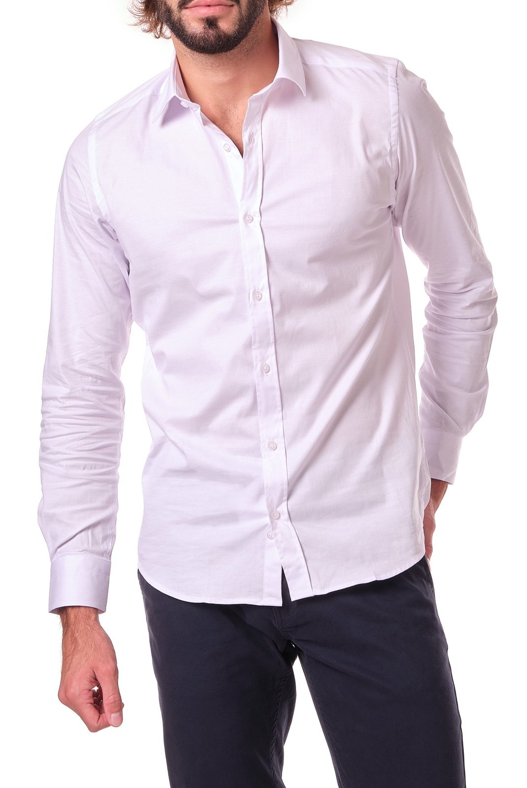 Chemises manches longues  Hopenlife LAZAR BLANC