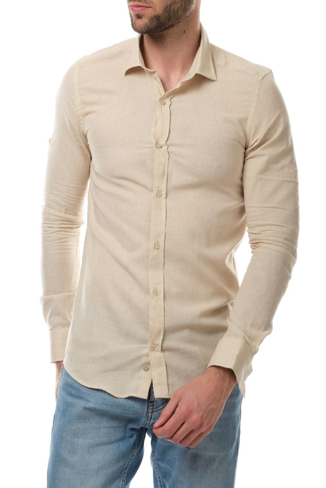 Chemises manches longues  Hopenlife RAPHAEL NATUREL