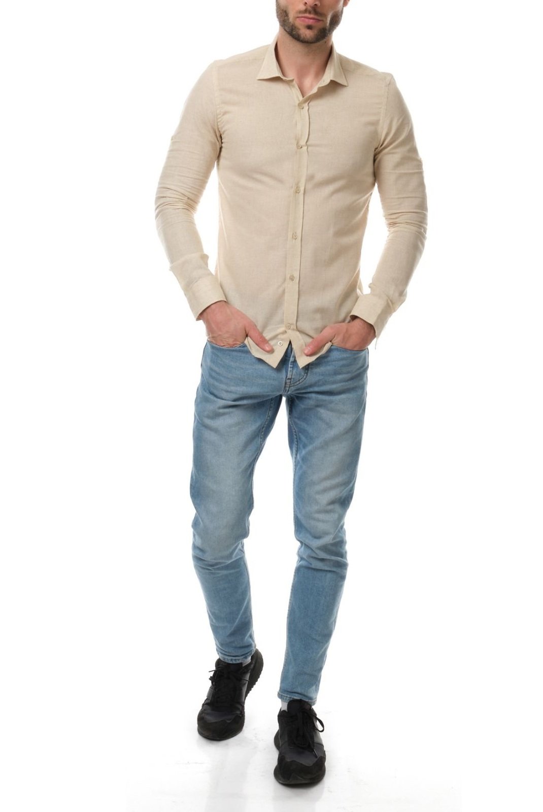 Chemises manches longues  Hopenlife RAPHAEL NATUREL