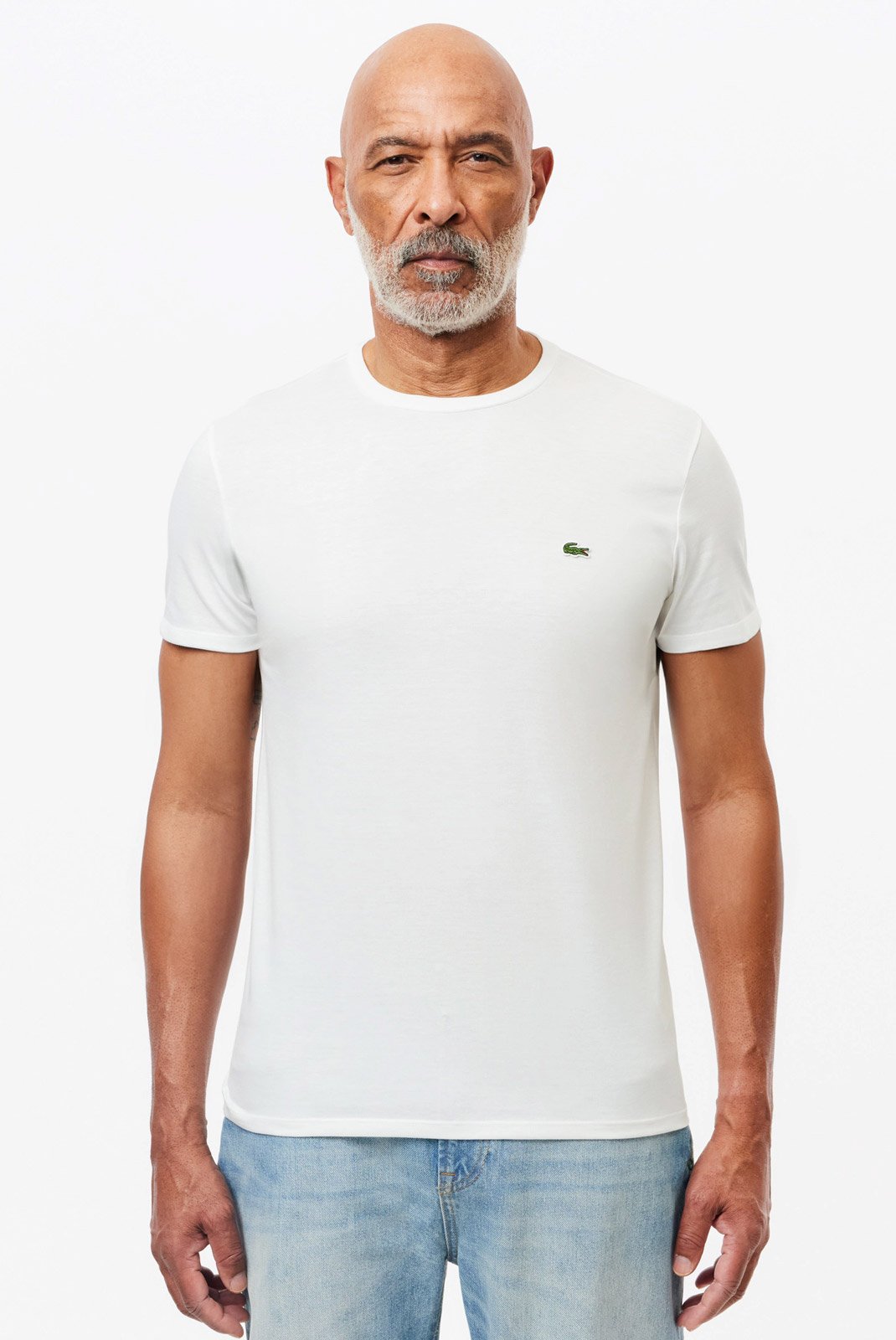 T-S manches courtes  Lacoste TH6709 001 WHITE