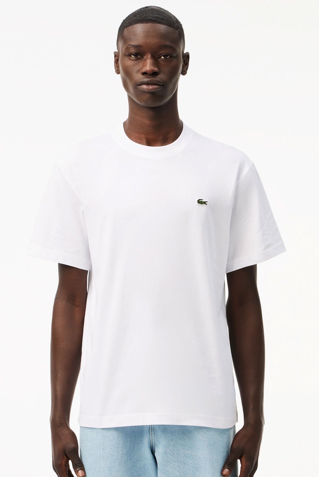 T-S manches courtes  Lacoste TH7318 001 WHITE