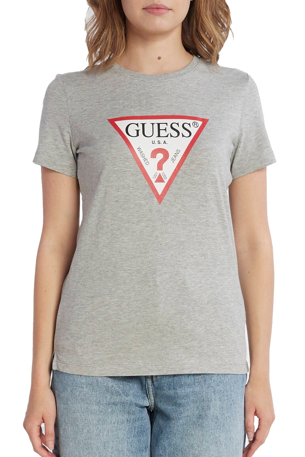 Tee shirt  Guess jeans W1YI1B I3Z14 LMGY LIGHT MELANGE GREY M