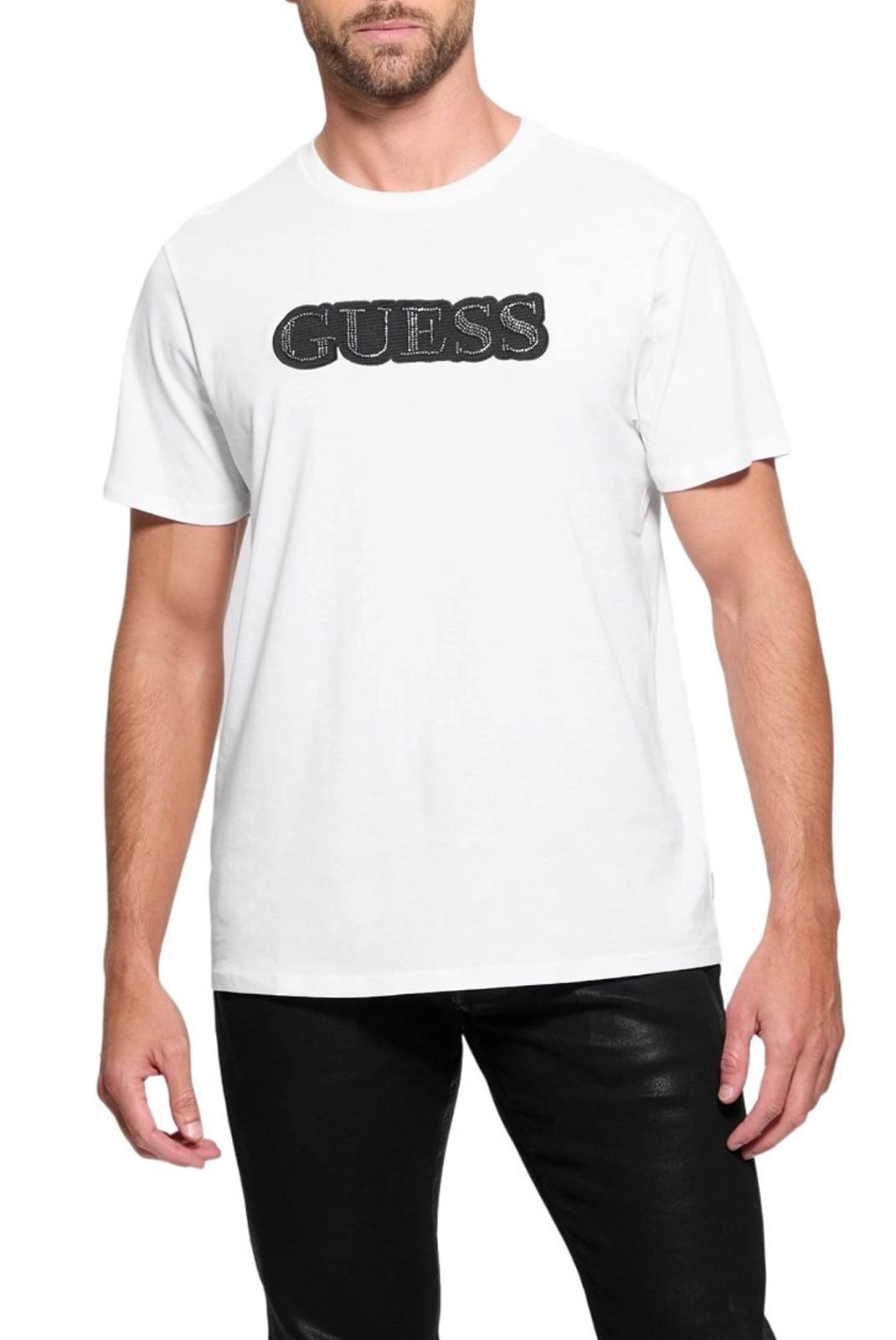 T-S manches courtes  Guess jeans M4BI64 K9RM1 G011 Pure White