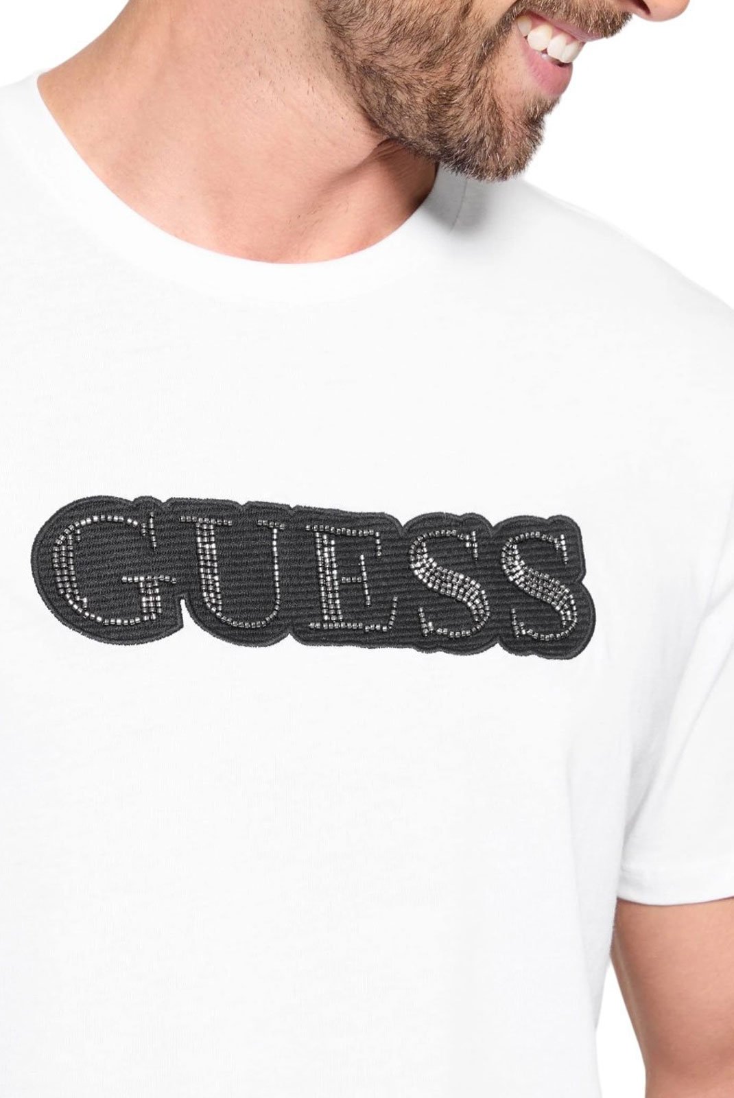 T-S manches courtes  Guess jeans M4BI64 K9RM1 G011 Pure White