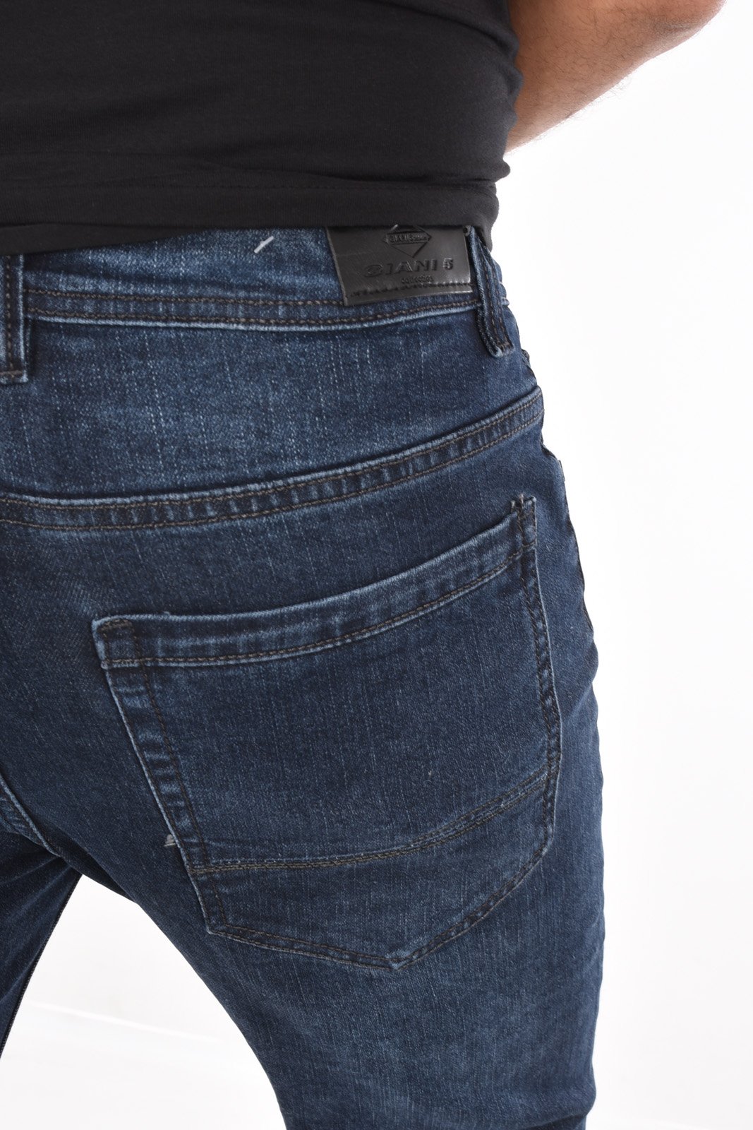 slim / skinny  Giani 5 D2162 BLEU FONCÉ