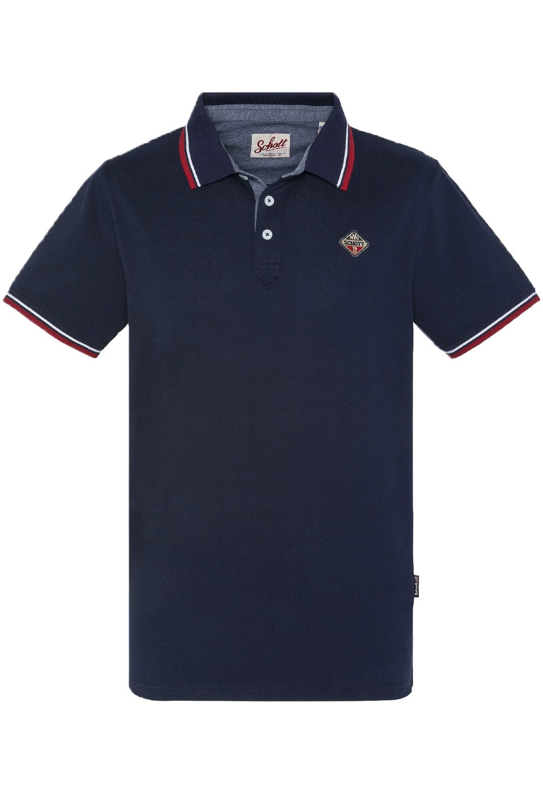 Polos manches courtes  Schott PSHARBOURS21 NAVY