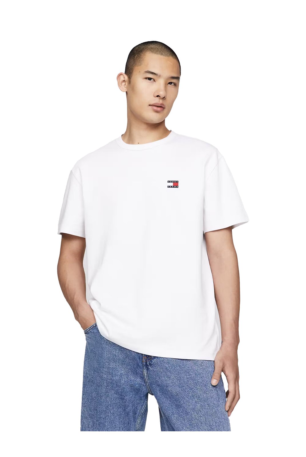 T-S manches courtes  Tommy Jeans DM0DM17995 YBR White