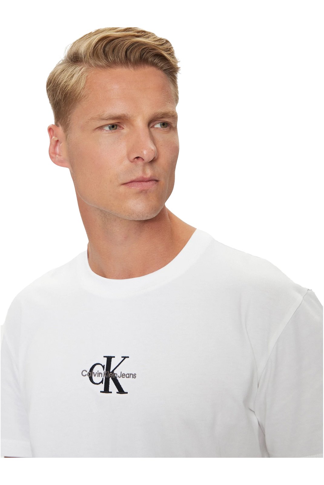 T-S manches courtes  Calvin klein J30J325649 YAF Bright White