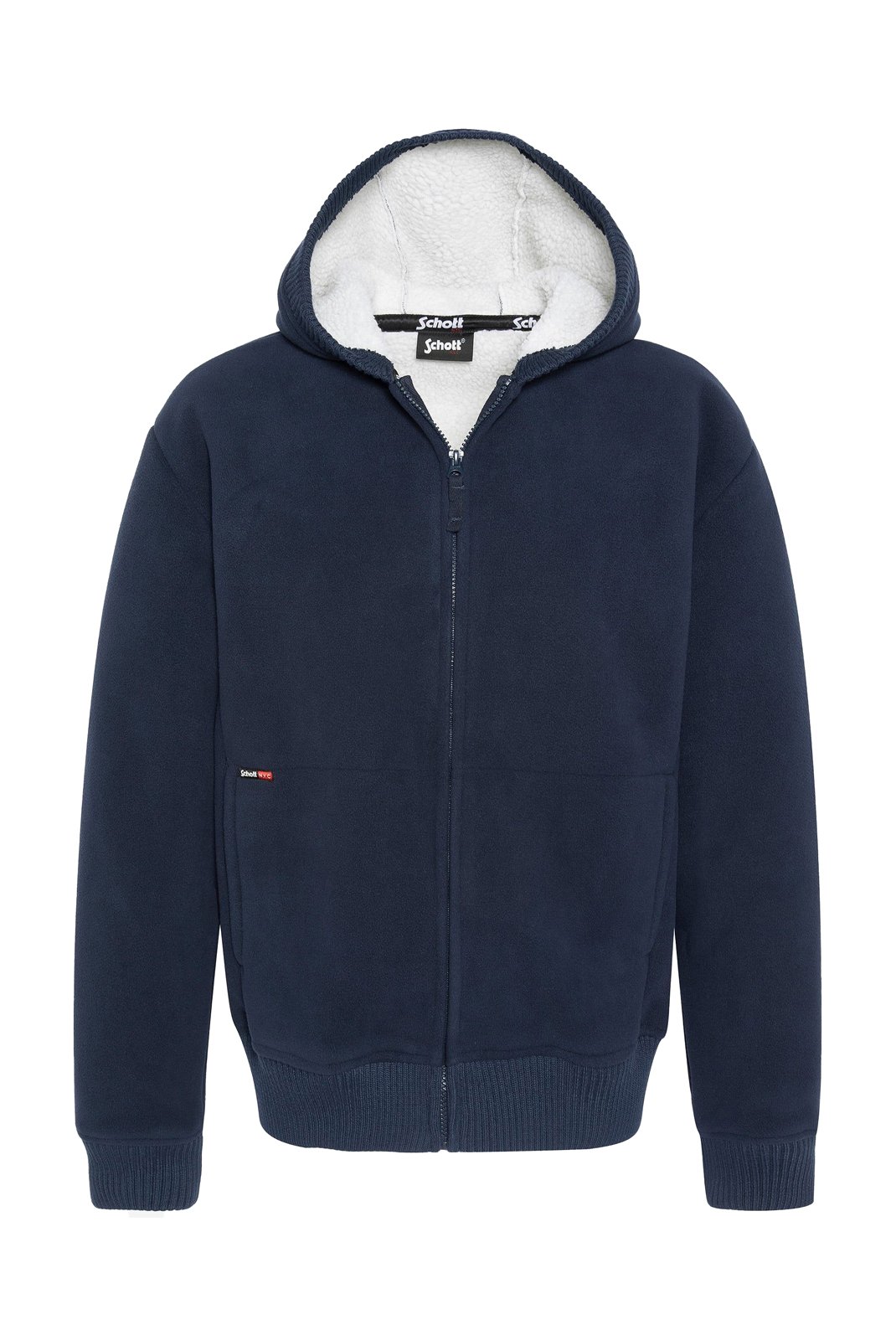 Sweats zippés  Schott SW550 NAVY