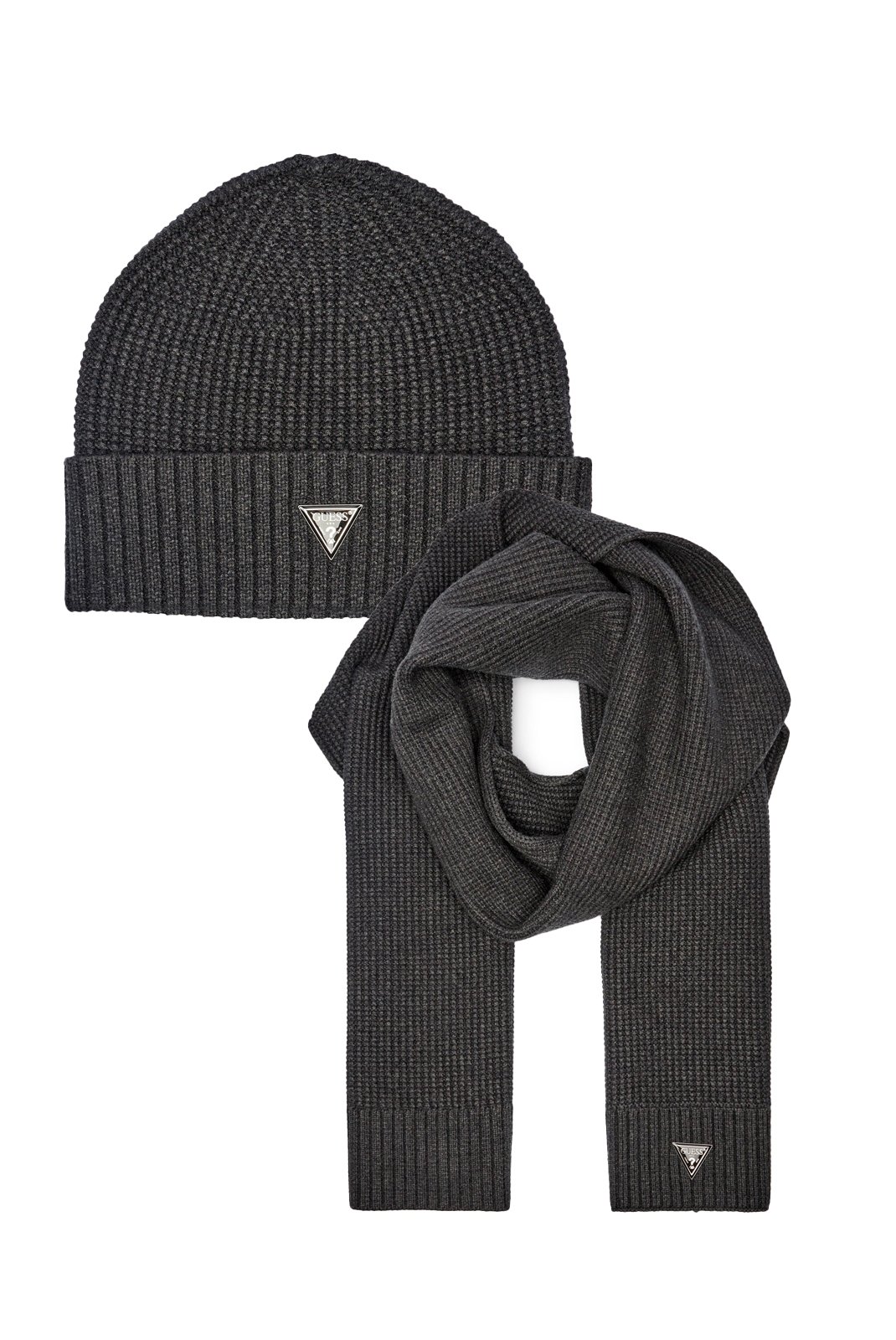 Bonnets  Guess jeans M4BZ14 Z2W80 CHD DARK COAL HEATHER M9