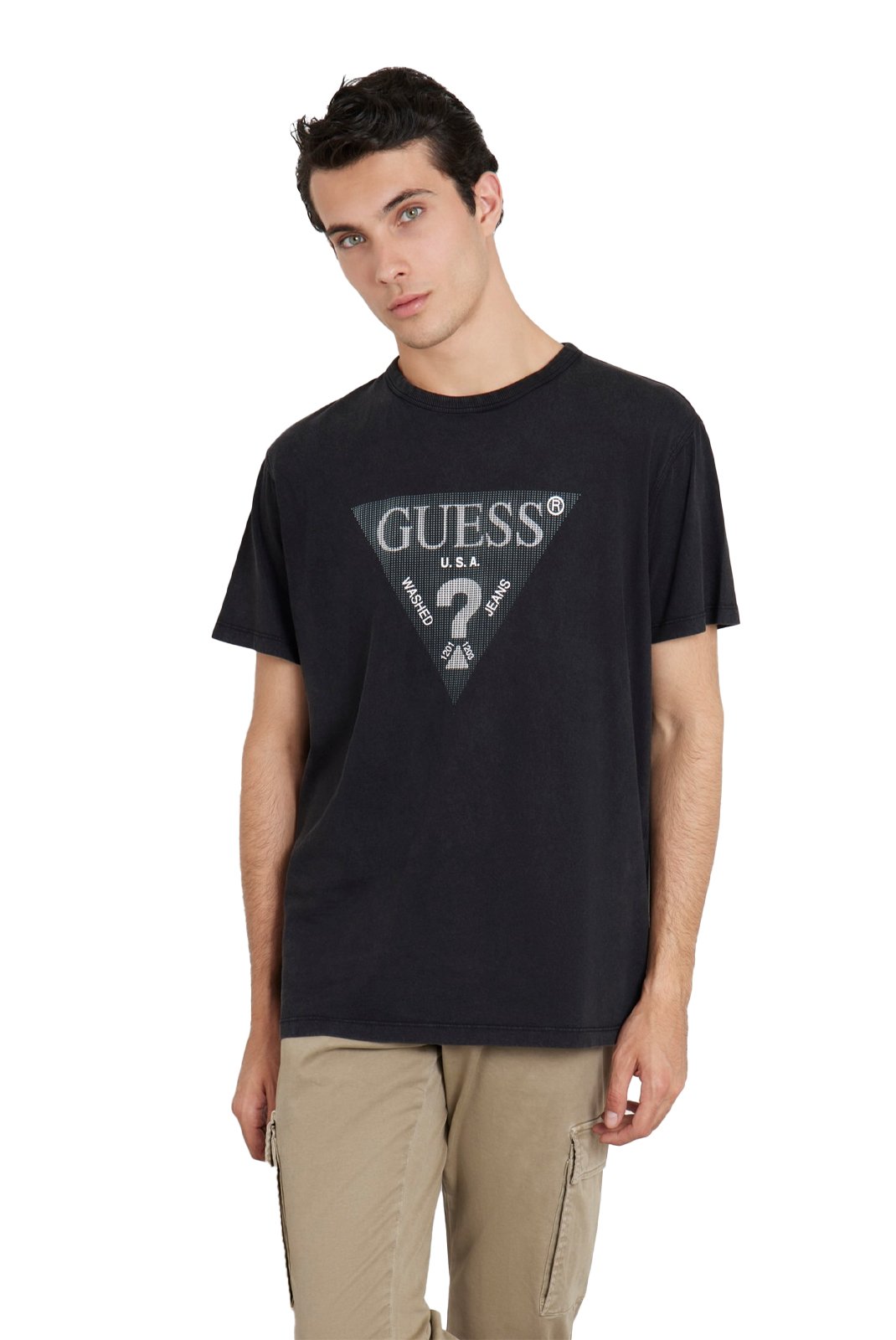 T-S manches courtes  Guess jeans M4YI05 I3Z14 JBLK Jet Black A996