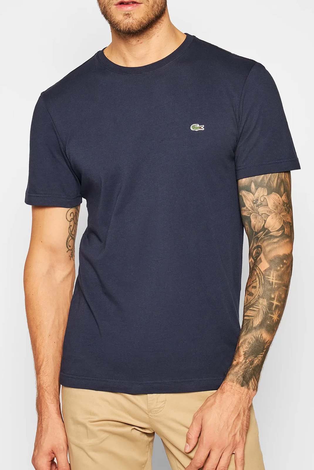 T-S manches courtes  Lacoste TH2038 166 NAVY BLUE
