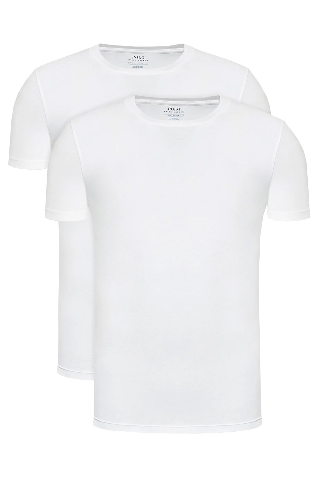 T-S manches courtes  Ralph lauren 714835960 002 2PK WHITE/WHITE