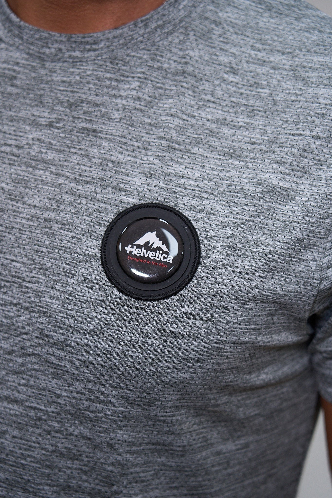 T-S manches courtes  Helvetica 12OPTIMUS GREY CHINE