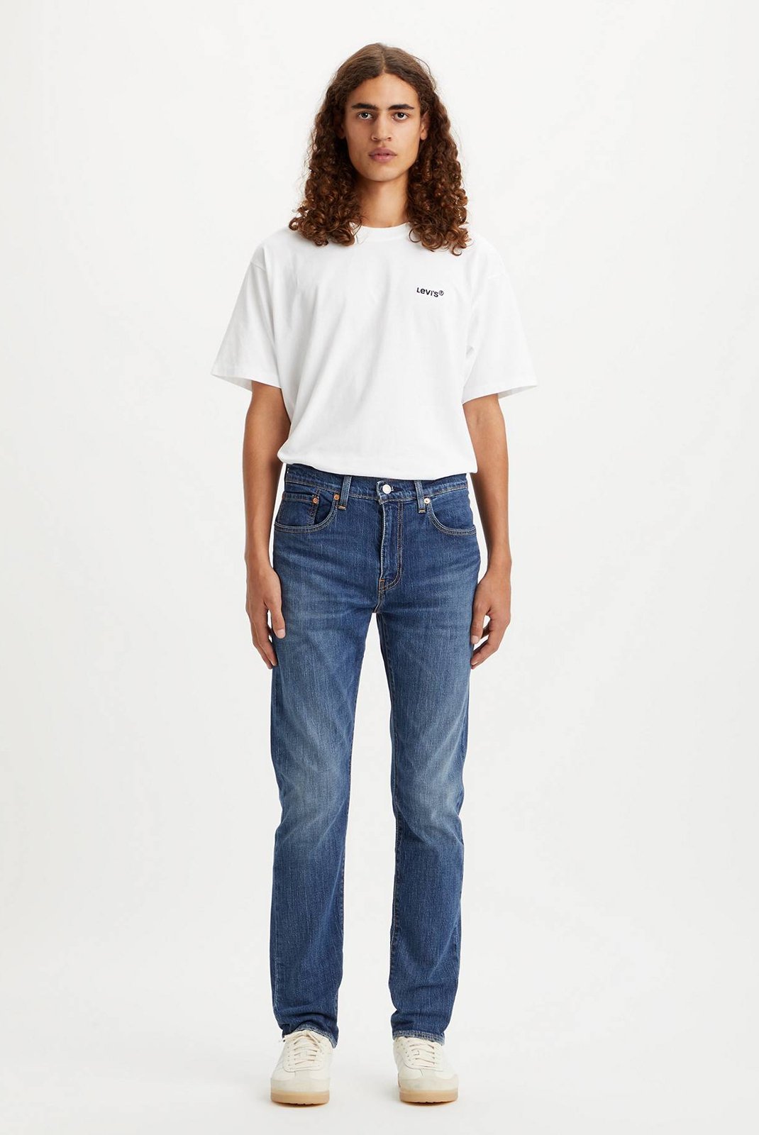 tapered  Levi's 2950713640 Medium Indigo Worn In