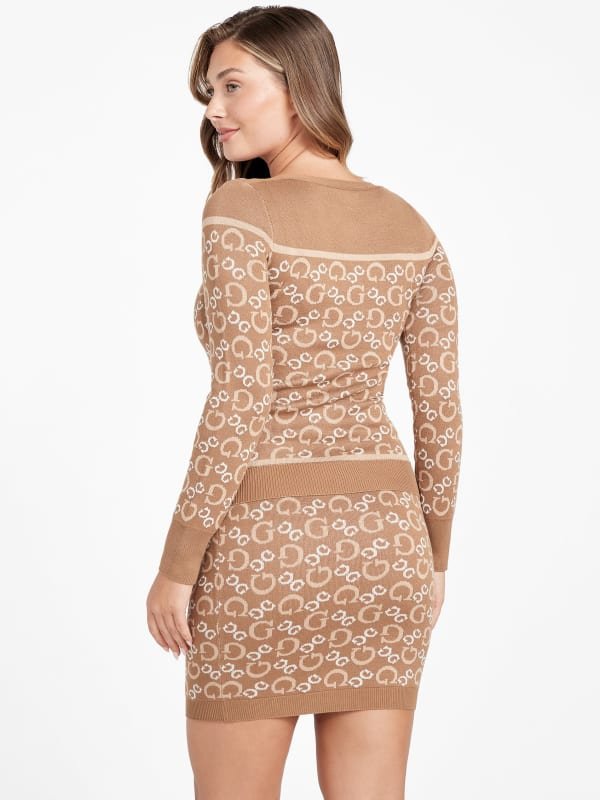 Pull  Guess jeans Q4BR11 Z2UP0 F1YC COCONUT LATTE MULTI