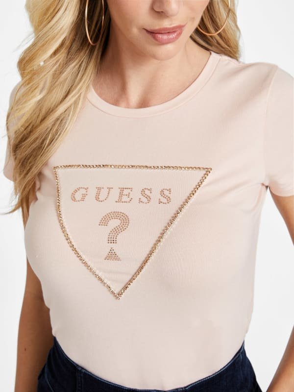 Tee shirt  Guess jeans QBGI48 K9TJ1 G6J9 VAPOR ROSE