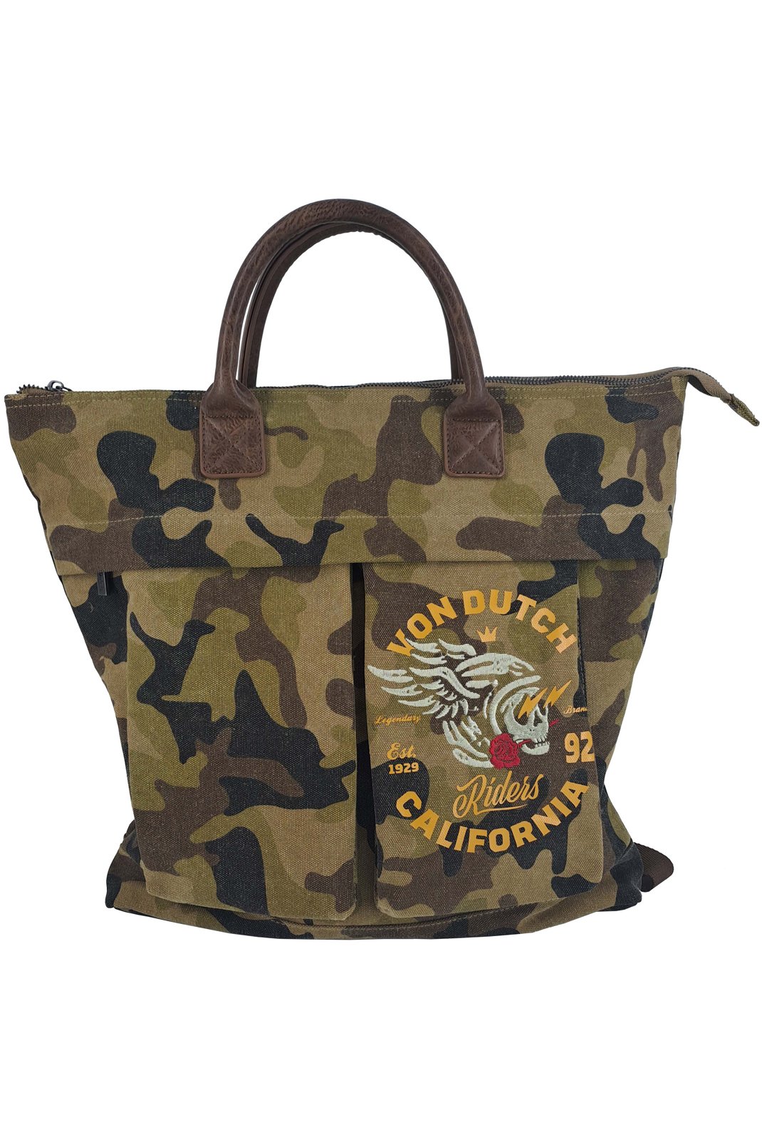 Sacs portés main  Von dutch LEADER CAMOU