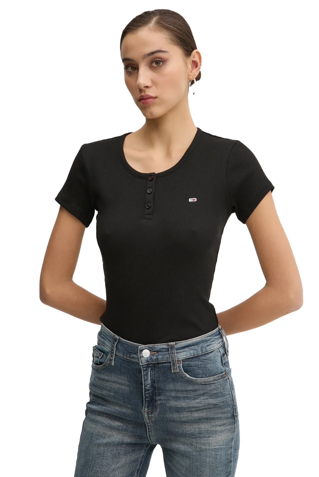 Tee shirt  Tommy Jeans DW0DW19502 BDS Black