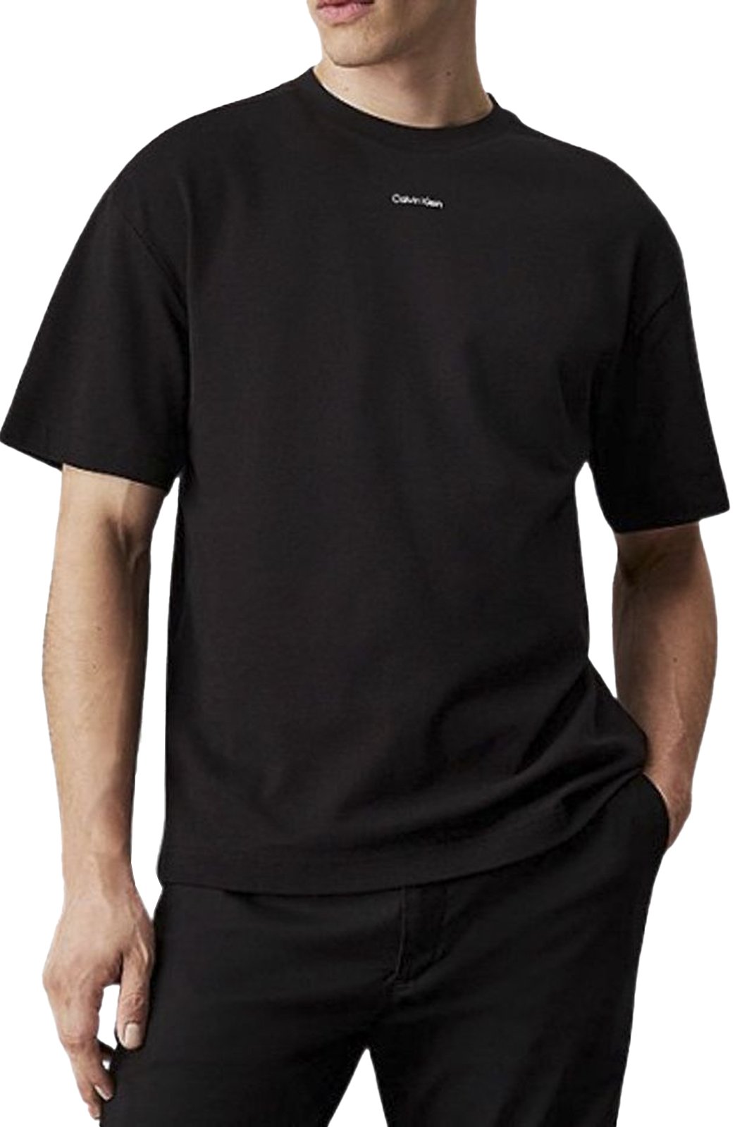 T-S manches courtes  Calvin klein K10K112487 BEH Ck Black