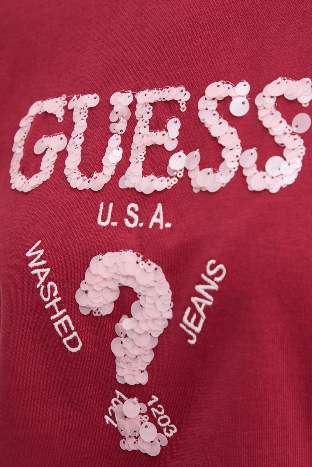 Tee shirt  Guess jeans V4YI06 I3Z14 G580 TAHITI RED