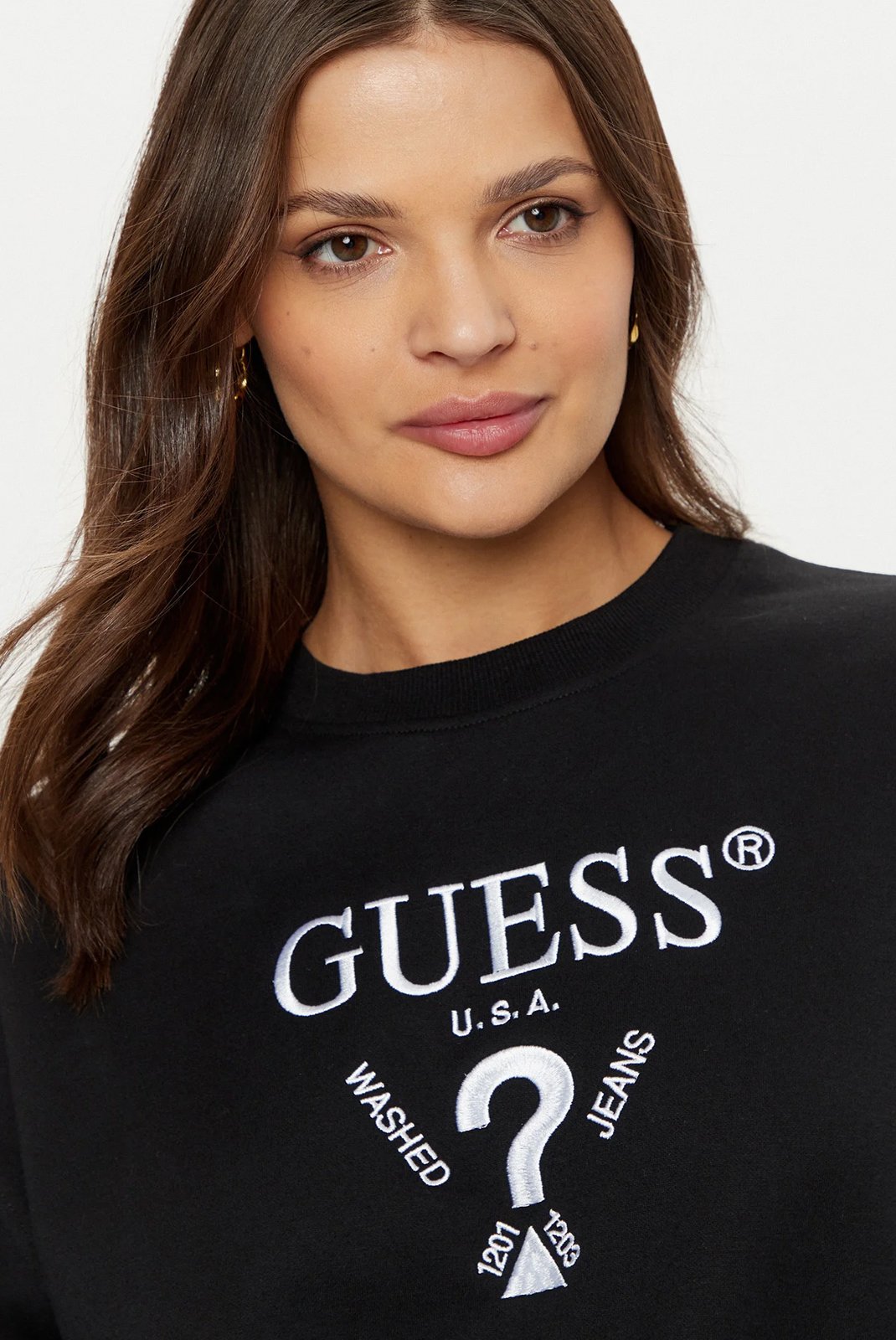 Sweat / sweat zippé  Guess jeans V5RQ12 KC3D2 JBLK Jet Black A996