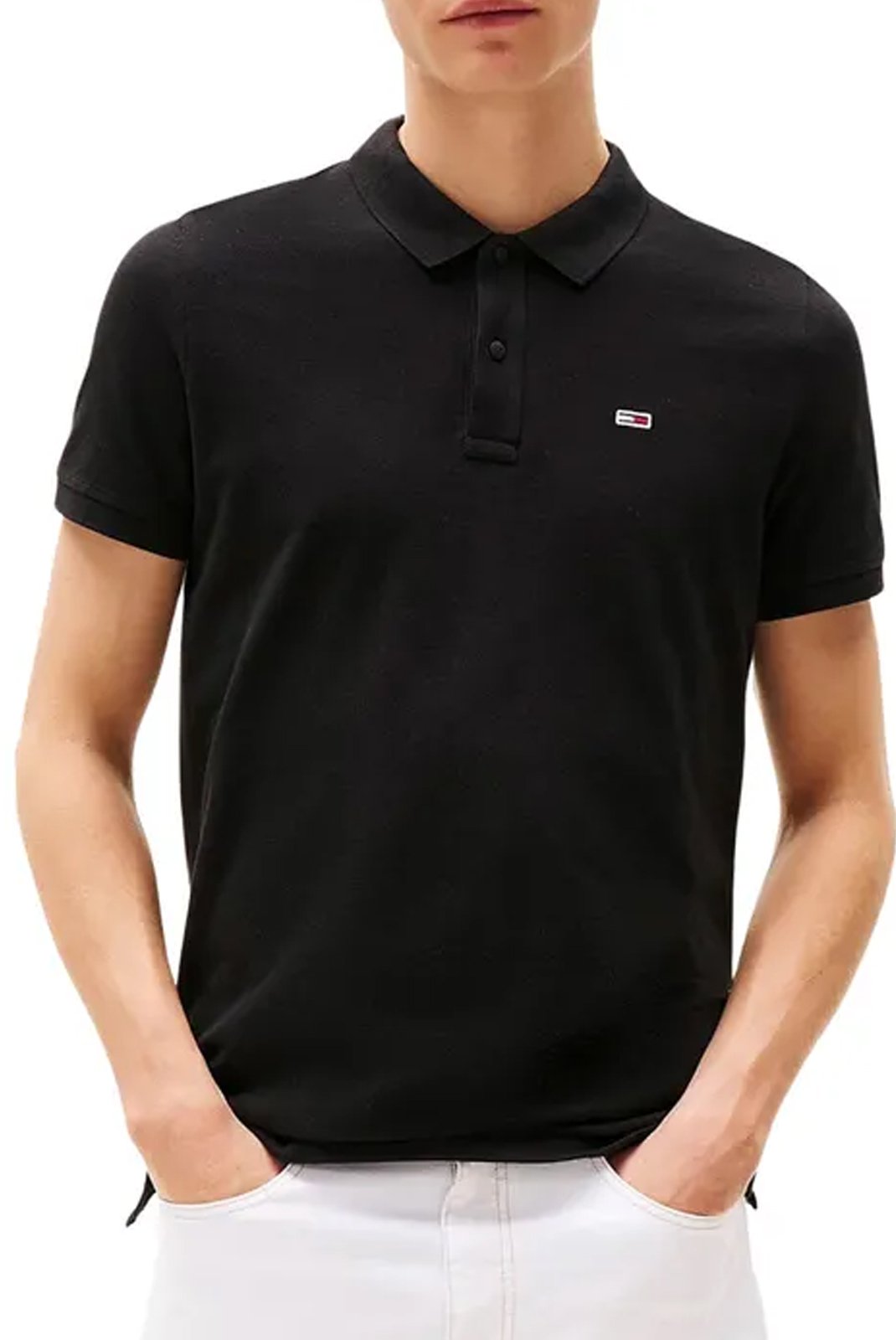 Polos manches courtes  Tommy Jeans DM0DM20676 BDS Black