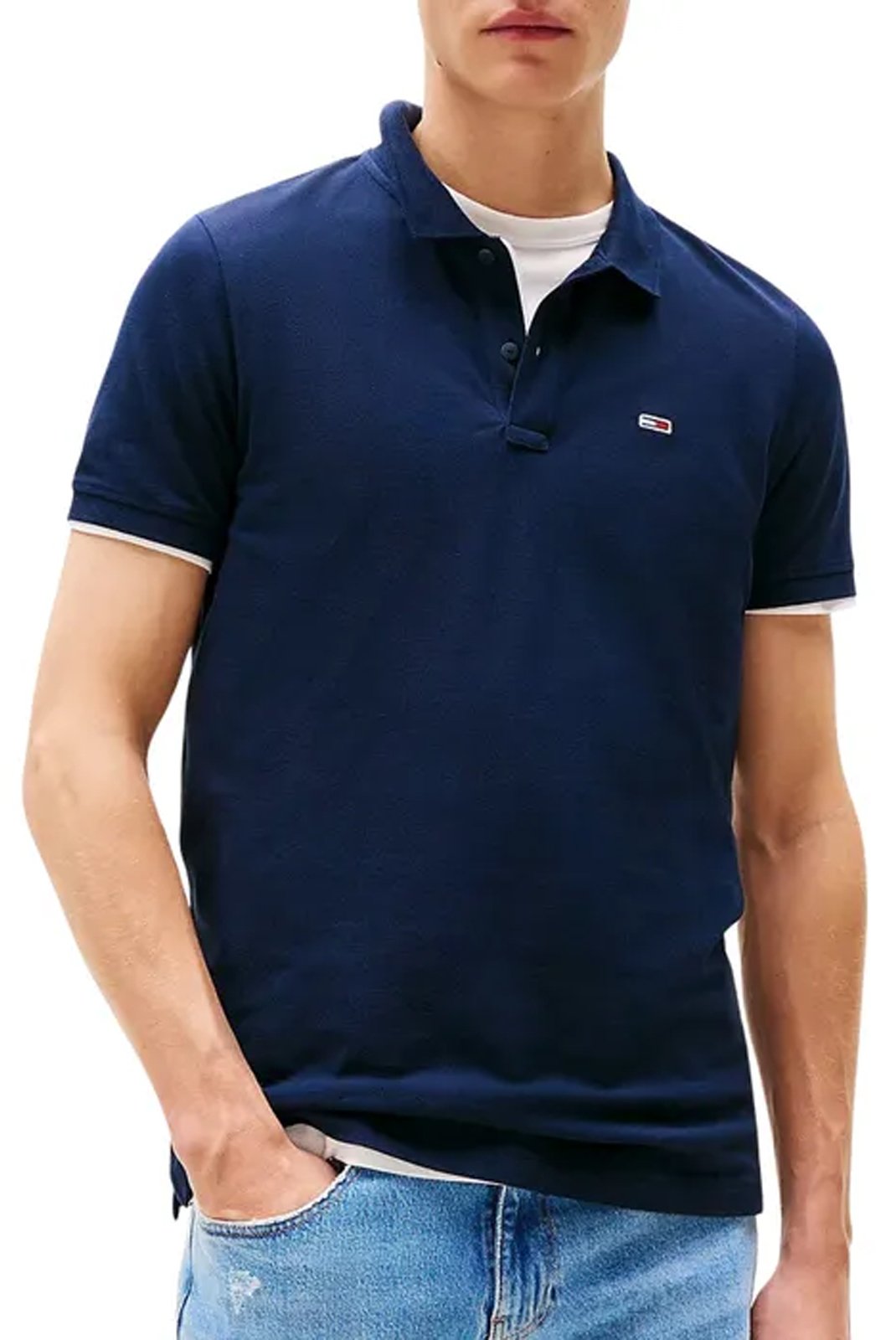 Polos manches courtes  Tommy Jeans DM0DM20676 C1G Dark Night Navy