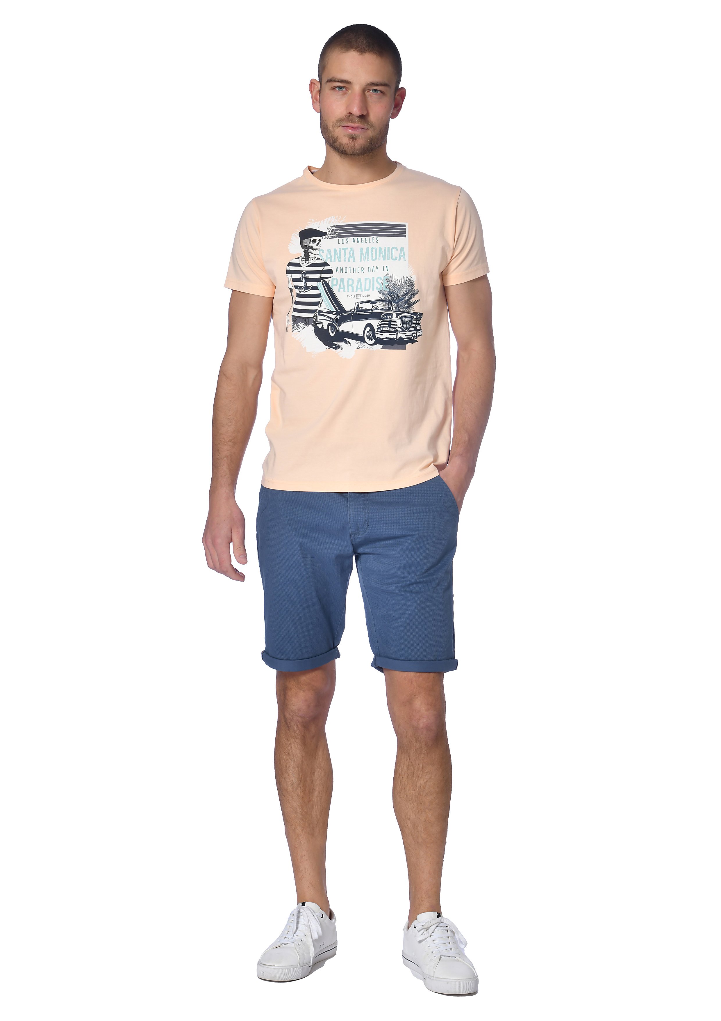 T-S manches courtes  La Maison Blaggio MATERA PASTEL CORAIL